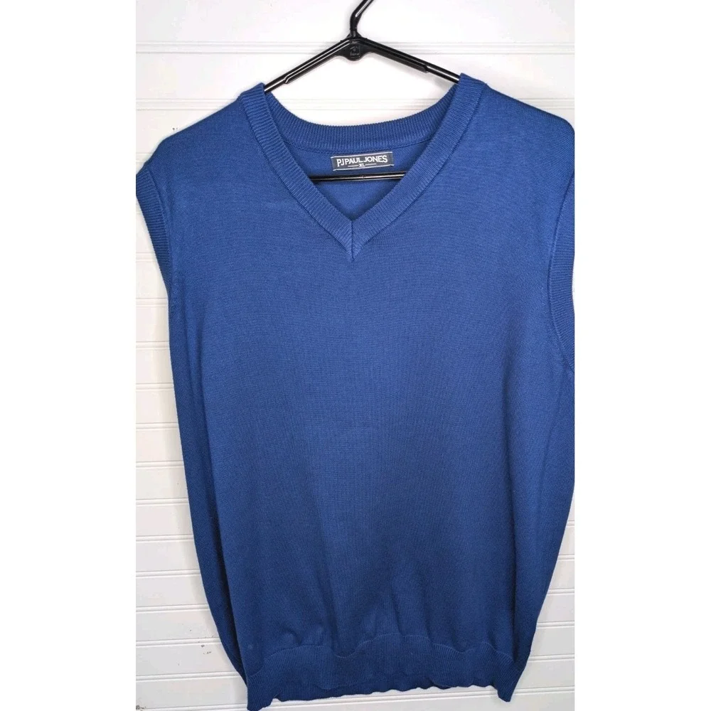 PAUL‎ JONES Men's Vests XL (Lot of 3) V-Neck Sweater Stretchy Career Wear Office